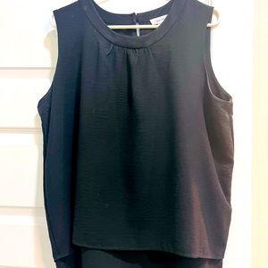 Black Sleeveless Blouse